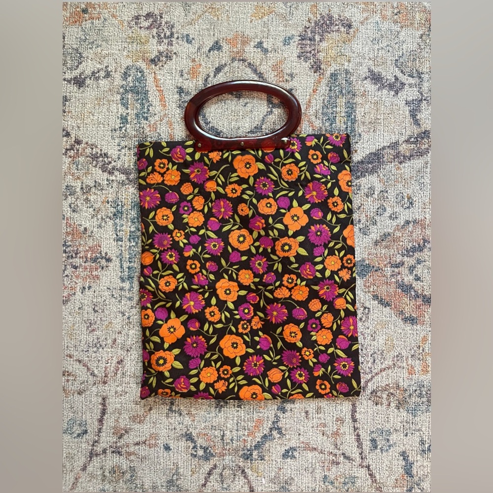 1960s Lady’s Pride foldable canvas and Lucite bag